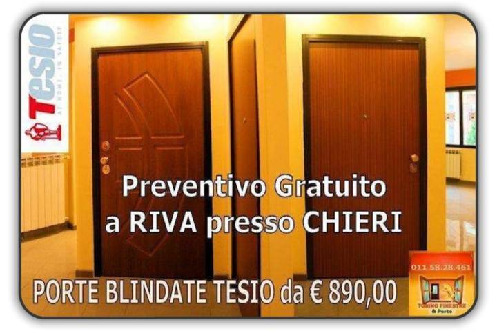 porte blindate Riva presso Chieri porte blindate tesio Riva presso Chieri