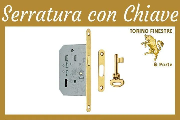 Serratura Porta Scorrevole con Chiave Frascio