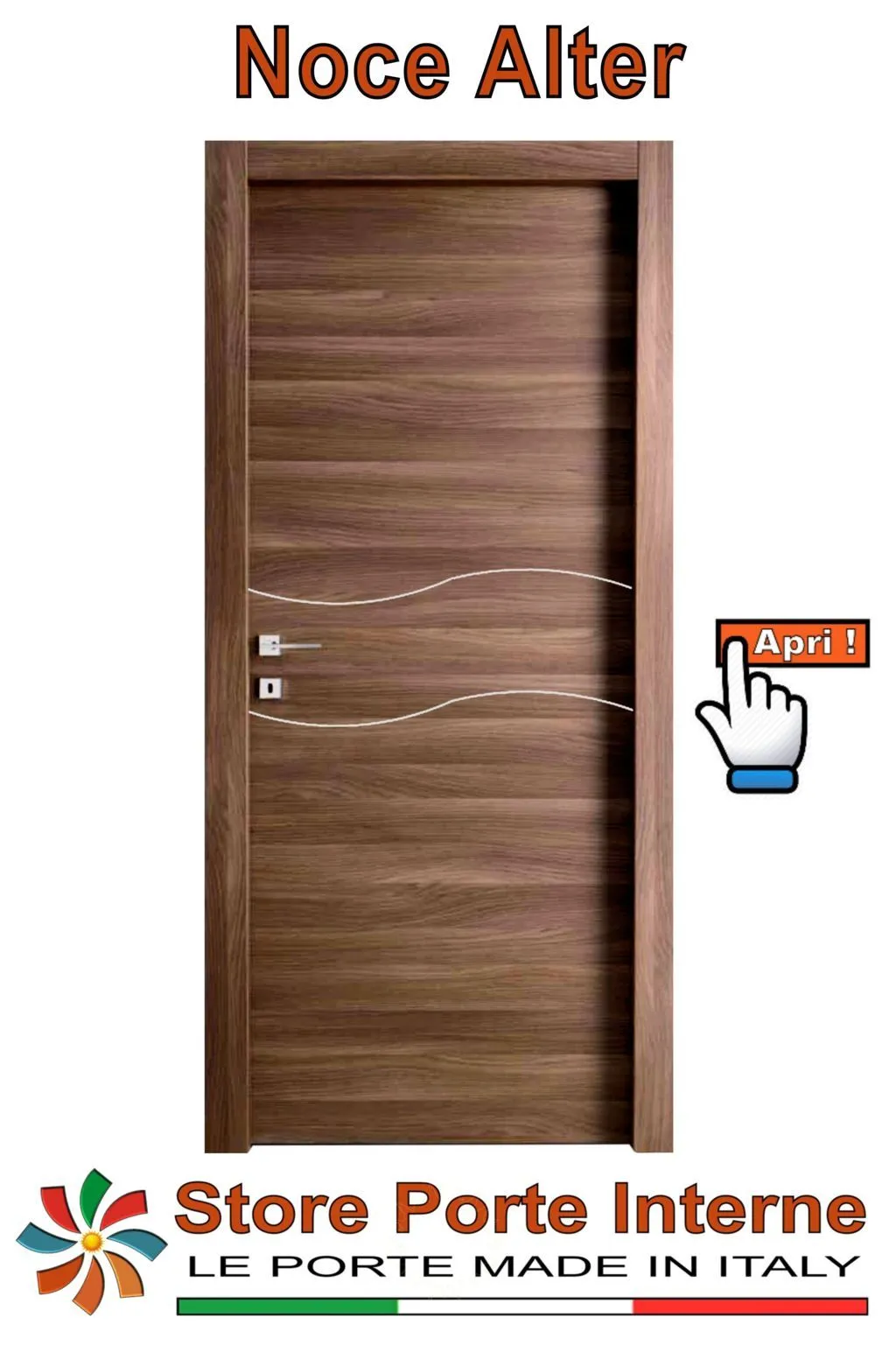 porte laminato inserti camilla noce alter