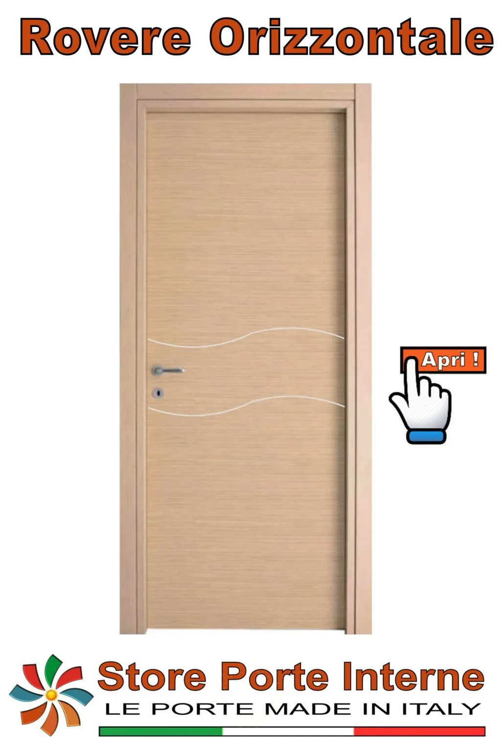 porte laminato inserti camilla rovere orizzontale