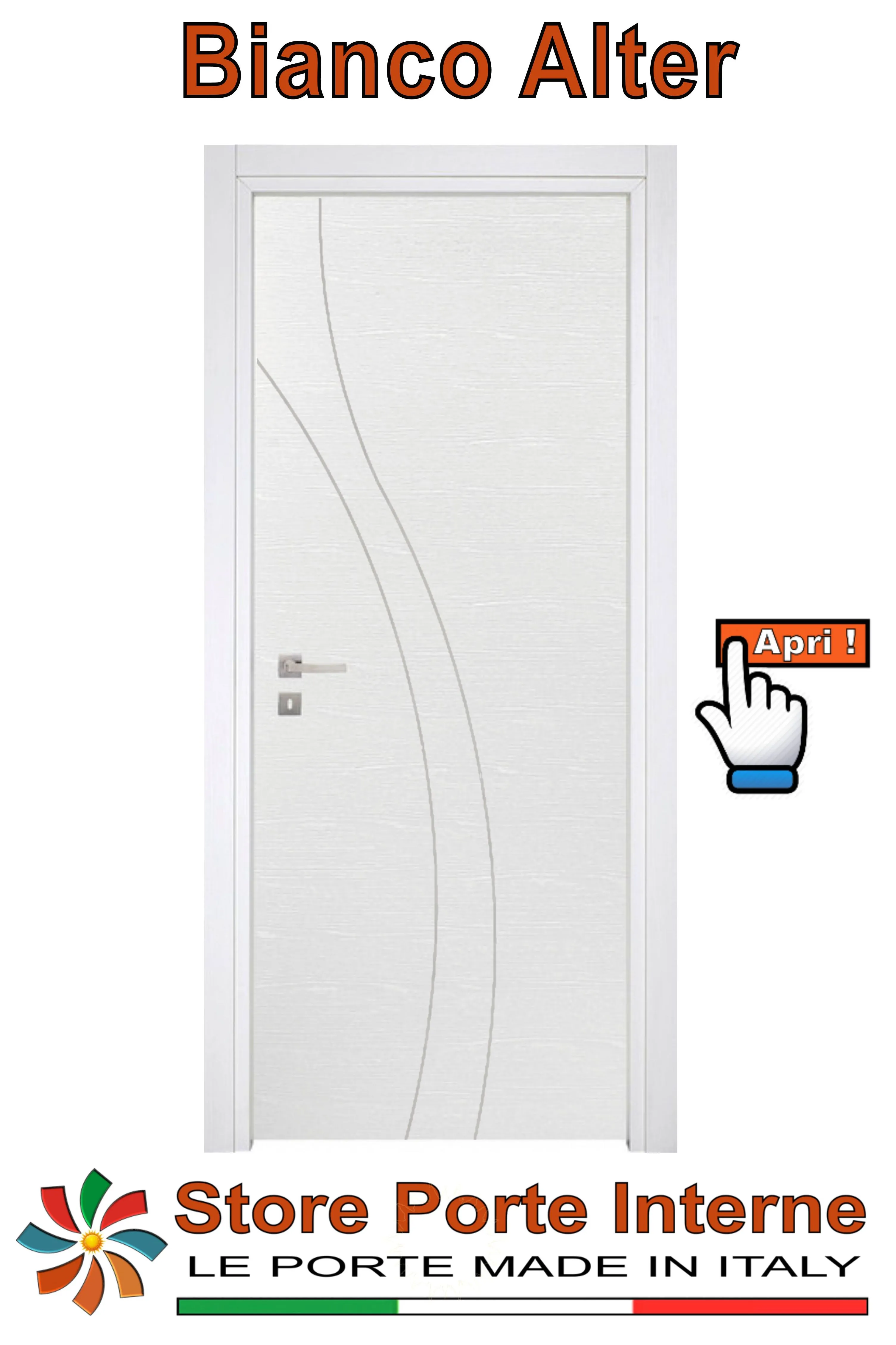 porte laminato inserti Goji bianco alter