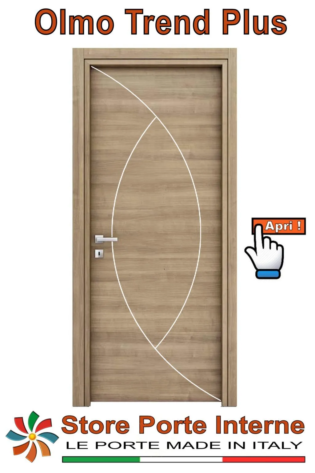 porte laminato inserti Greta olmo trend plus