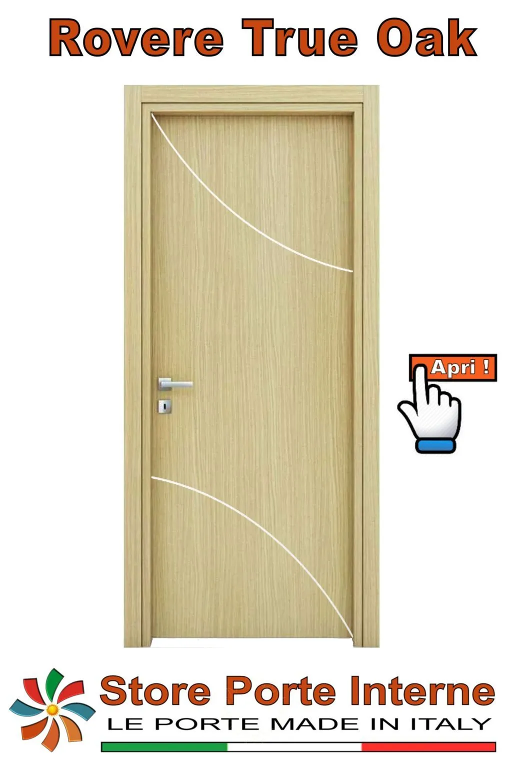 porte laminato inserti Nicole rovere true oak