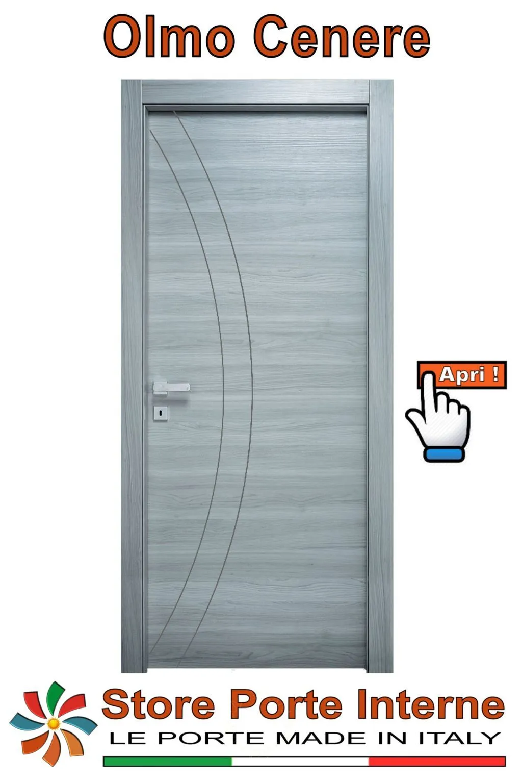 porte laminato inserti Noemi olmo cenere