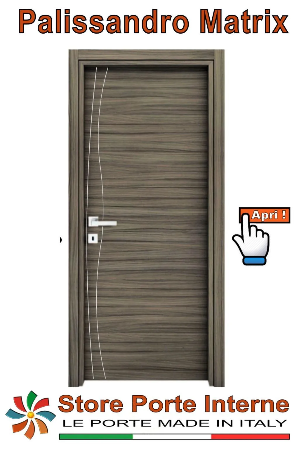 porte laminato inserti Syria palissandro matrix