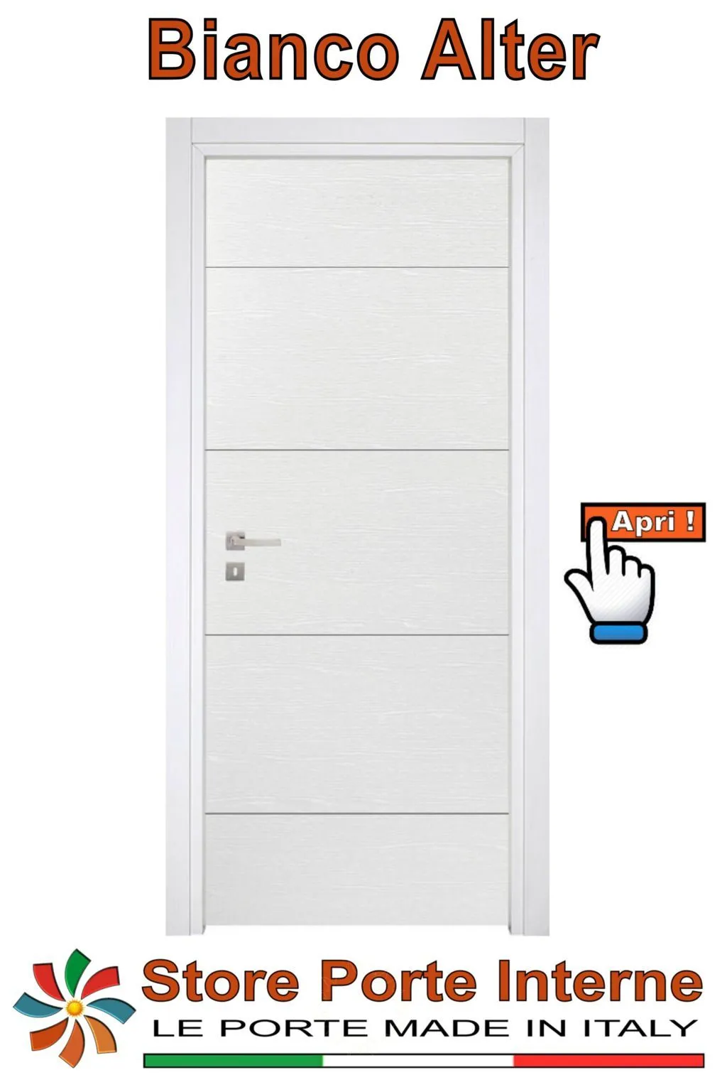 porte laminato inserti tiziana bianco alter