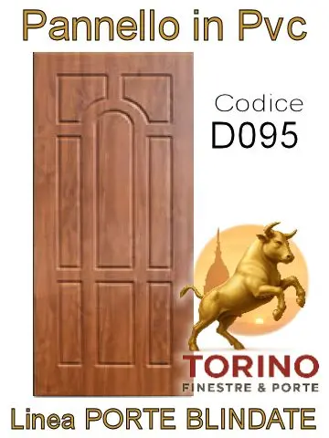 Pannello porta blindata Pvc modello D095