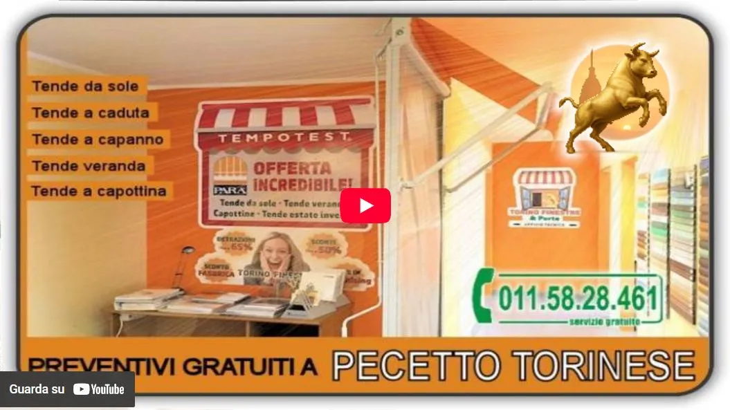 Video Torino Finestre: Tende da Sole Pecetto Torinese